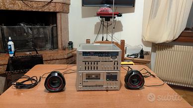 Vintage Stereo Sanyo C5R scomponibile portatile