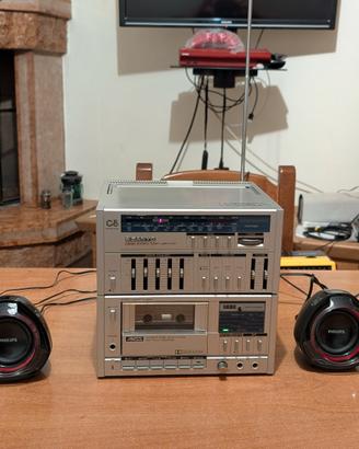 Vintage Stereo Sanyo C5R scomponibile portatile