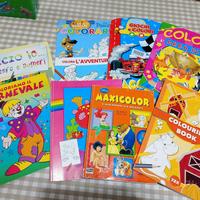 8 libretti per bambini da colorare 
