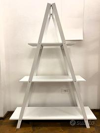 Libreria bianca a piramide modello Zara o Cheope