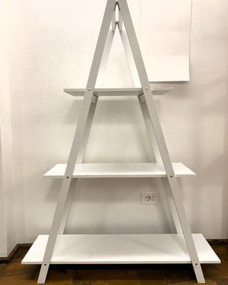 Libreria bianca a piramide modello Zara o Cheope
