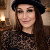 Antico cappello bombetta donna anni 20 feltro