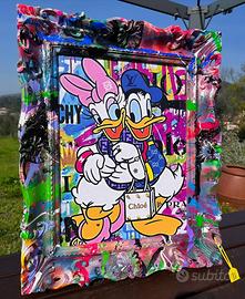 Quadro Disney luxury Donald Duck paperino popart