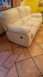 Divano 3 posti relax manuale
