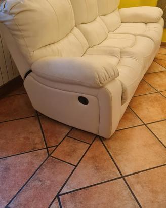 Divano 3 posti relax manuale