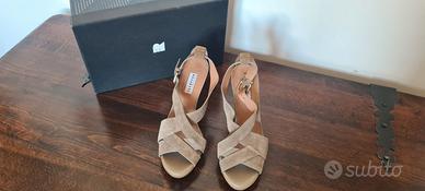 Sandalo  Fratelli Rossetti camoscio beige/tortora