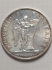 100 franchi francesi argento 1989