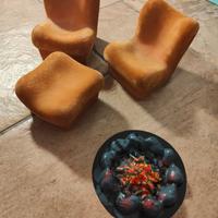 Salottino per bambole Furga vintage anni '70