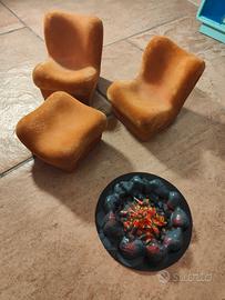 Salottino per bambole Furga vintage anni '70