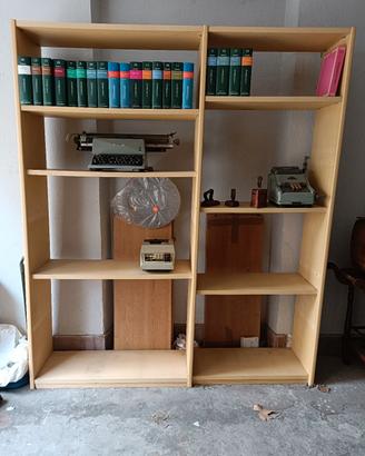 libreria in legno massello