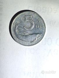 lire 5 rara anno 1953