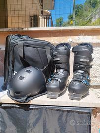 Scarponi Sci Uomo Salomon con Borsa e Casco da Sci