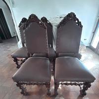 Sedie in similpelle antiche