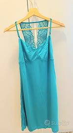 Sottoveste Lovable pizzo blu cobalto NUOVA tg S