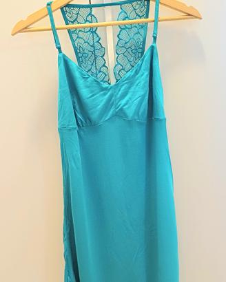Sottoveste Lovable pizzo blu cobalto NUOVA tg S