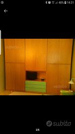 Camera da letto in vero frassino