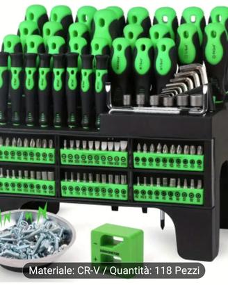 Kit di cacciaviti magnetici da 118 pezzi
