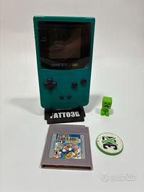 Game Boy Color GBC Turchese + Super Mario Omaggio