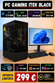 PC Gaming i7 RAM 16GB Intel HD SSD 256GB Win11