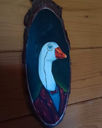 Dipinto su Legno - Oca dandy