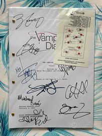 Copione The Vampire Diaries autografato