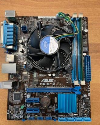 Scheda Madre ASUS H61M-D + RAM + Processore
