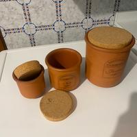 Set vasi terracotta con tappo