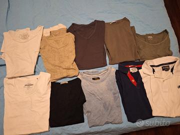 magliette tshirt varie taglie e marche
