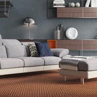 Divano bianco e grigio poltrone e sofa