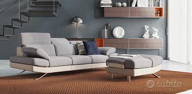 Divano bianco e grigio poltrone e sofa