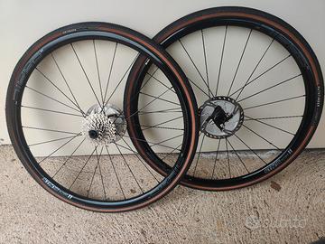 ruote complete alluminio 12v Damil gravel/strada