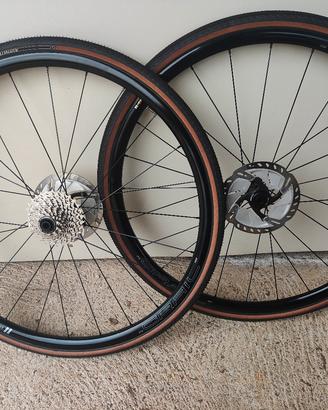 ruote complete alluminio 12v Damil gravel/strada