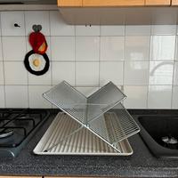 Scolapiatti piegevole con base