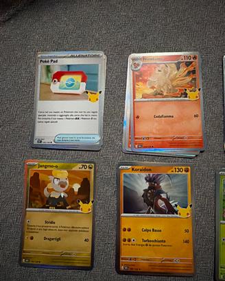 Carte pokemon 30 anniversario