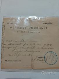 Raro Cimelio stampato e autografo E.Nicolardi 1902
