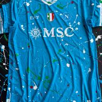 Quadro maglia napoli dipinta a mano
