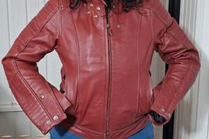 giacca moto donna pelle taglia L 