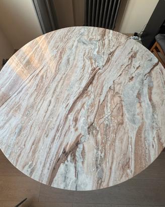 Piano tavolo rotondo in vero marmo sklum diam. 120