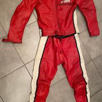 TUTA MOTO IN PELLE DIVISIBILE