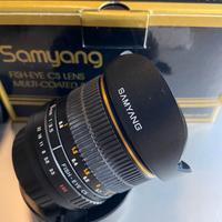 Samyang 8mm f/3.5 Fisheye per CANON APS-C