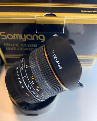 Samyang 8mm f/3.5 Fisheye per CANON APS-C