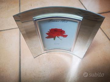 Portafoto curvo con cornice a specchio