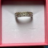 Fedine in argento con brillantini