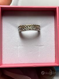 Fedine in argento con brillantini