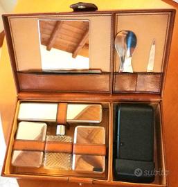 Beauty Case uomo anni 60 vintage completo. Nuovo