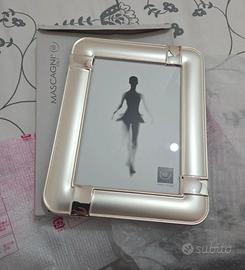 Cornice argento brand Mascagni con scatola e imbal