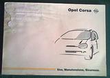 Libretto uso manutenzione Opel Corsa B
