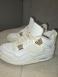 NIKE Jordan 4 white gold donna