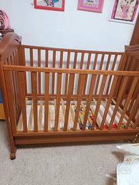 Lettino completo con materasso e paracolpi