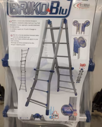 Scala universale in alluminio 4+4